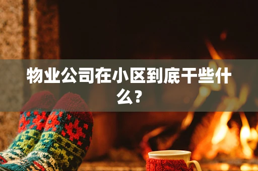 物业公司在小区到底干些什么？