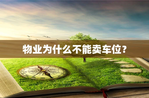 物业为什么不能卖车位？