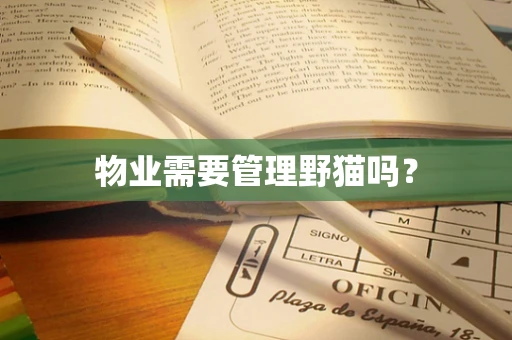 物业需要管理野猫吗？