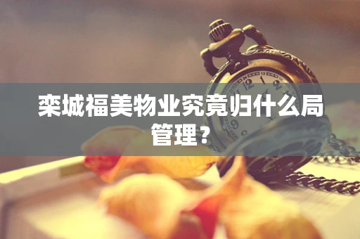 栾城福美物业究竟归什么局管理？