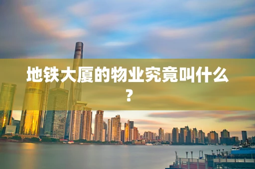 地铁大厦的物业究竟叫什么？