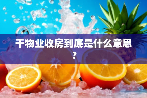 干物业收房到底是什么意思？