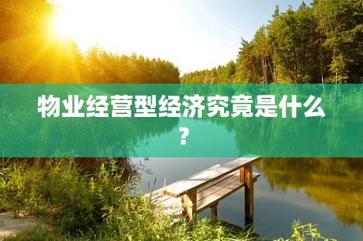 物业经营型经济究竟是什么？