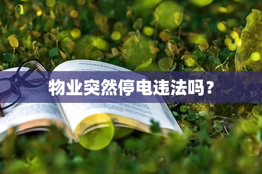 物业突然停电违法吗？