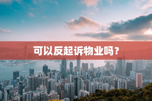 可以反起诉物业吗？