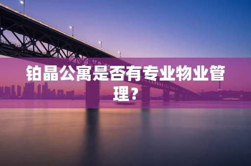 铂晶公寓是否有专业物业管理？