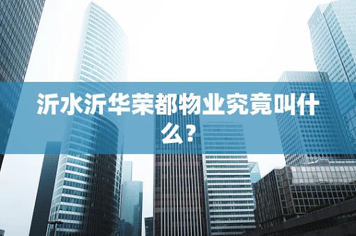 沂水沂华荣都物业究竟叫什么？