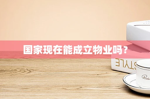 国家现在能成立物业吗？