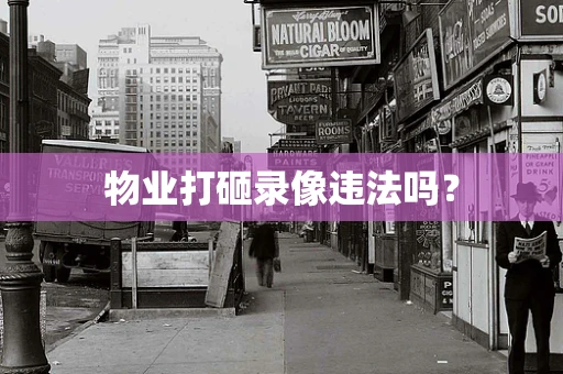 物业打砸录像违法吗？