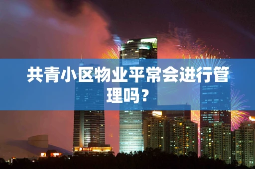 共青小区物业平常会进行管理吗？