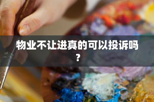 物业不让进真的可以投诉吗？