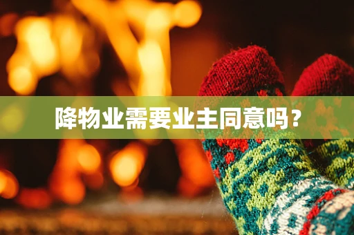 降物业需要业主同意吗？