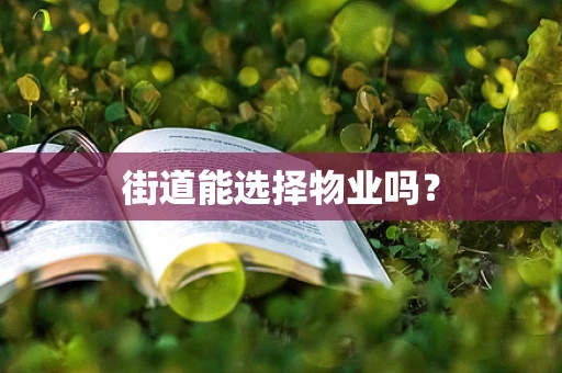 街道能选择物业吗？