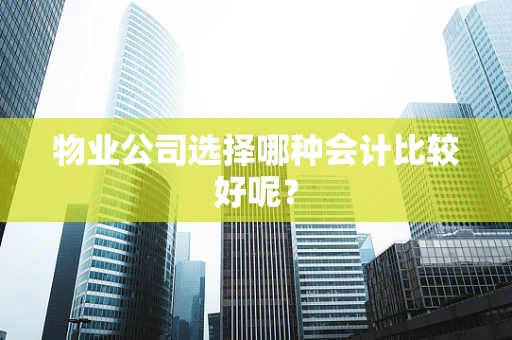 物业公司选择哪种会计比较好呢？