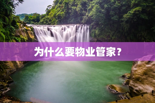 为什么要物业管家？