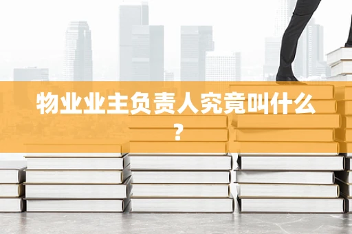 物业业主负责人究竟叫什么？