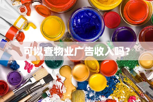 可以查物业广告收入吗？