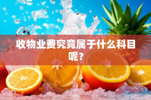 收物业费究竟属于什么科目呢？