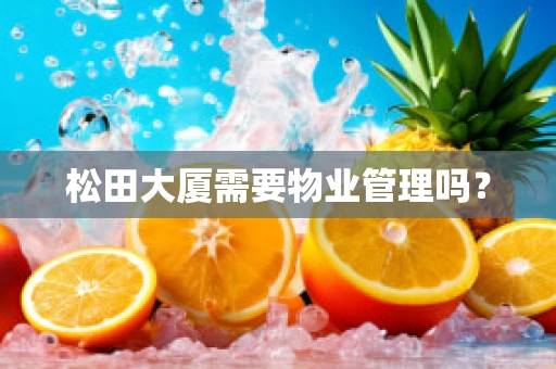 松田大厦需要物业管理吗？