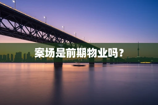 案场是前期物业吗？