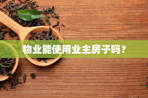 物业能使用业主房子吗？