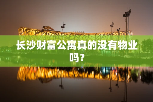 长沙财富公寓真的没有物业吗？