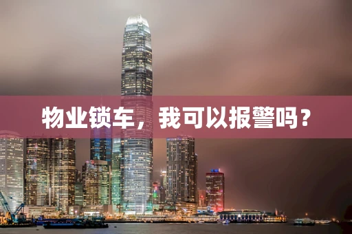 物业锁车，我可以报警吗？