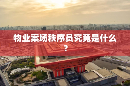 物业案场秩序员究竟是什么？
