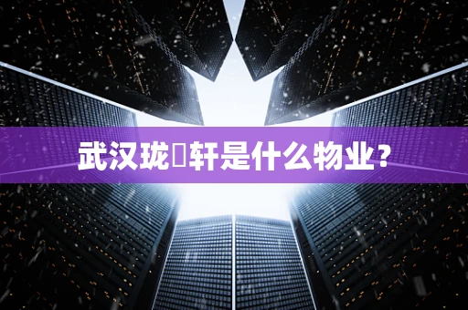 武汉珑璟轩是什么物业？