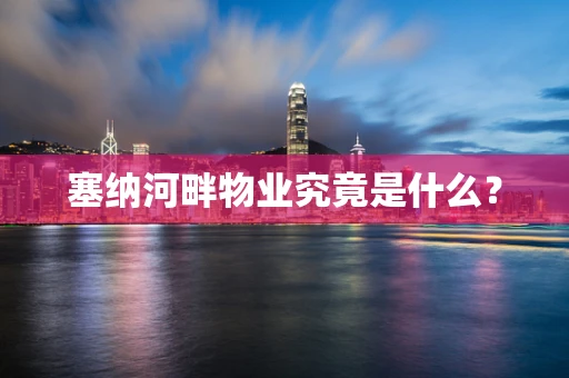 塞纳河畔物业究竟是什么？