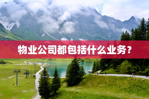 物业公司都包括什么业务？