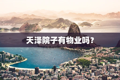 天泽院子有物业吗？