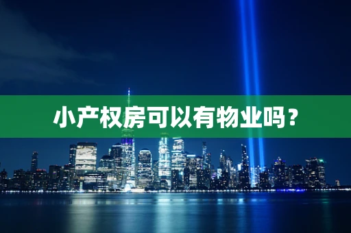 小产权房可以有物业吗？