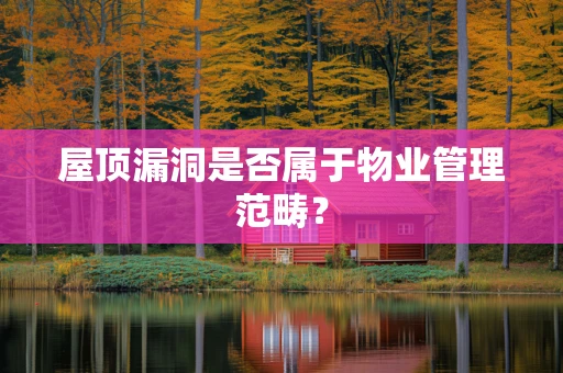 屋顶漏洞是否属于物业管理范畴？