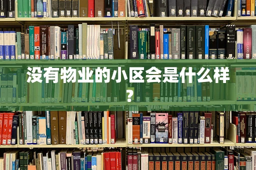 没有物业的小区会是什么样？