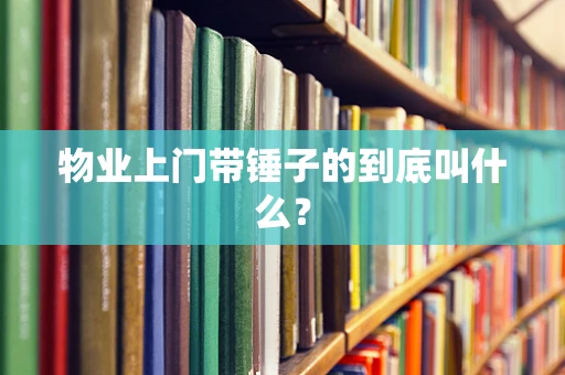 物业上门带锤子的到底叫什么？