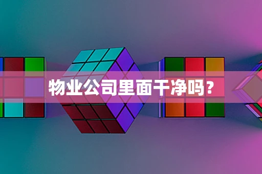 物业公司里面干净吗？