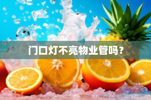 门口灯不亮物业管吗？
