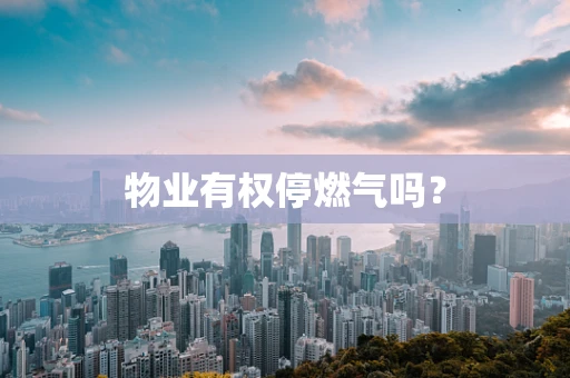 物业有权停燃气吗？