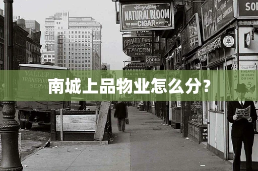 南城上品物业怎么分？
