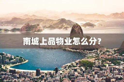 南城上品物业怎么分？