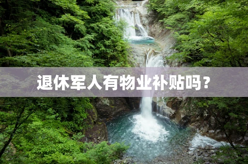 退休军人有物业补贴吗? 退休军人有物业补贴吗?