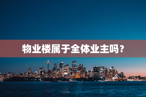 物业楼属于全体业主吗？