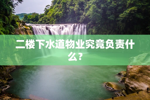 二楼下水道物业究竟负责什么？