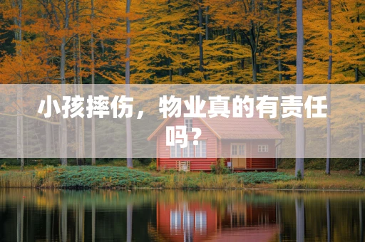小孩摔伤，物业真的有责任吗？