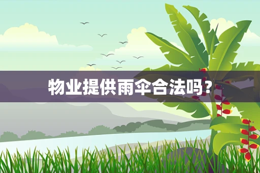 物业提供雨伞合法吗？