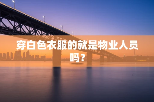 穿白色衣服的就是物业人员吗？