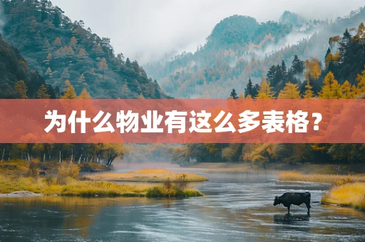 为什么物业有这么多表格？