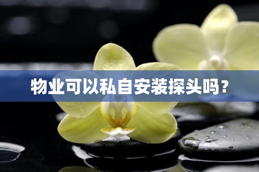 物业可以私自安装探头吗？