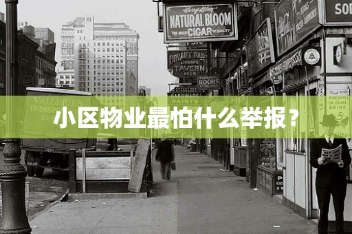 小区物业最怕什么举报？